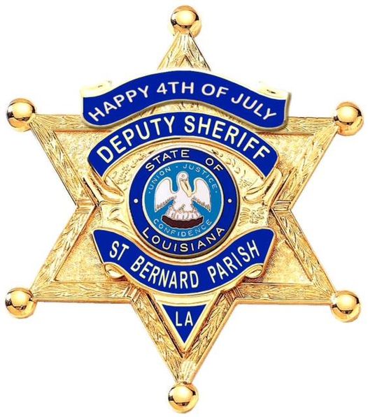 Sheriff James Pohlmann and the men and women of the St. Bernard Sheriff's Office would like to wish you a Happy 4th of July.