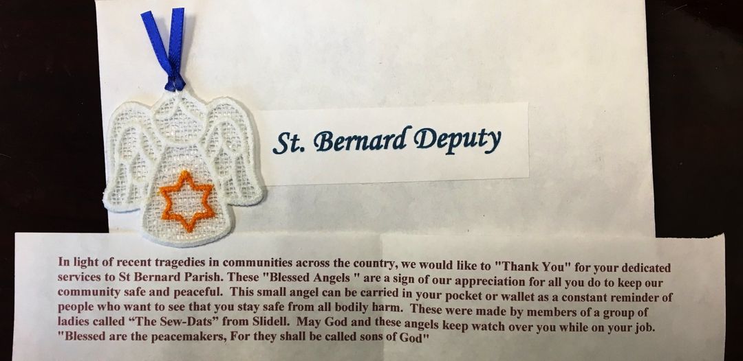 St. Bernard Sheriff’s Office receives Blessed Angel for each deputy