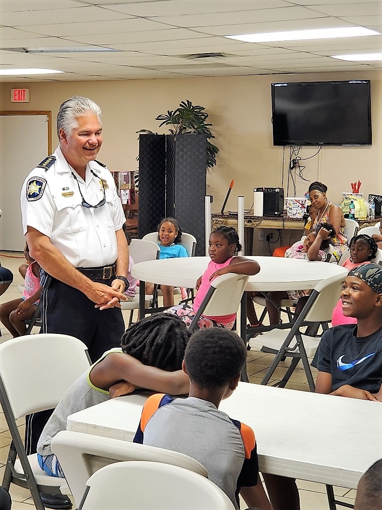 St. Bernard Sheriff’s Office visits with Christian Fellowship summer camp participants