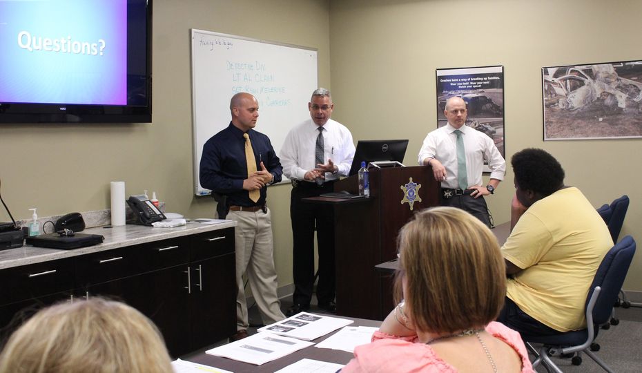 Members of the St. Bernard Sheriff’s Office Criminal Investigations Bureau, from