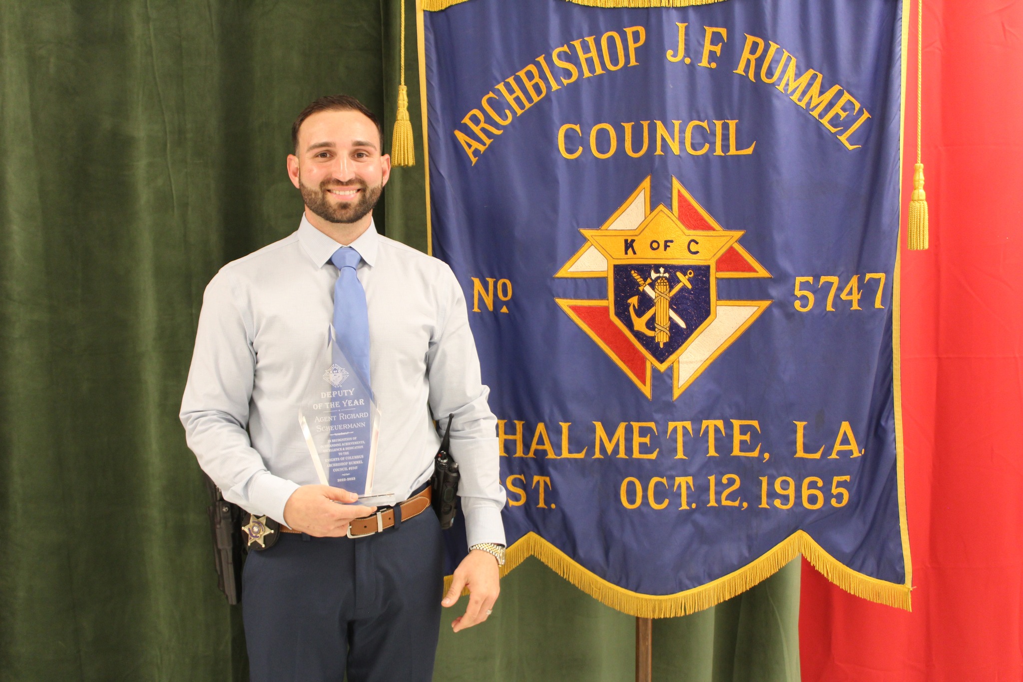 KNIGHTS OF COLUMBUS NAMES DEPUTY, FIREFIGHTER AND PARAMEDIC OF THE YEAR St. Bernard Sheriffs