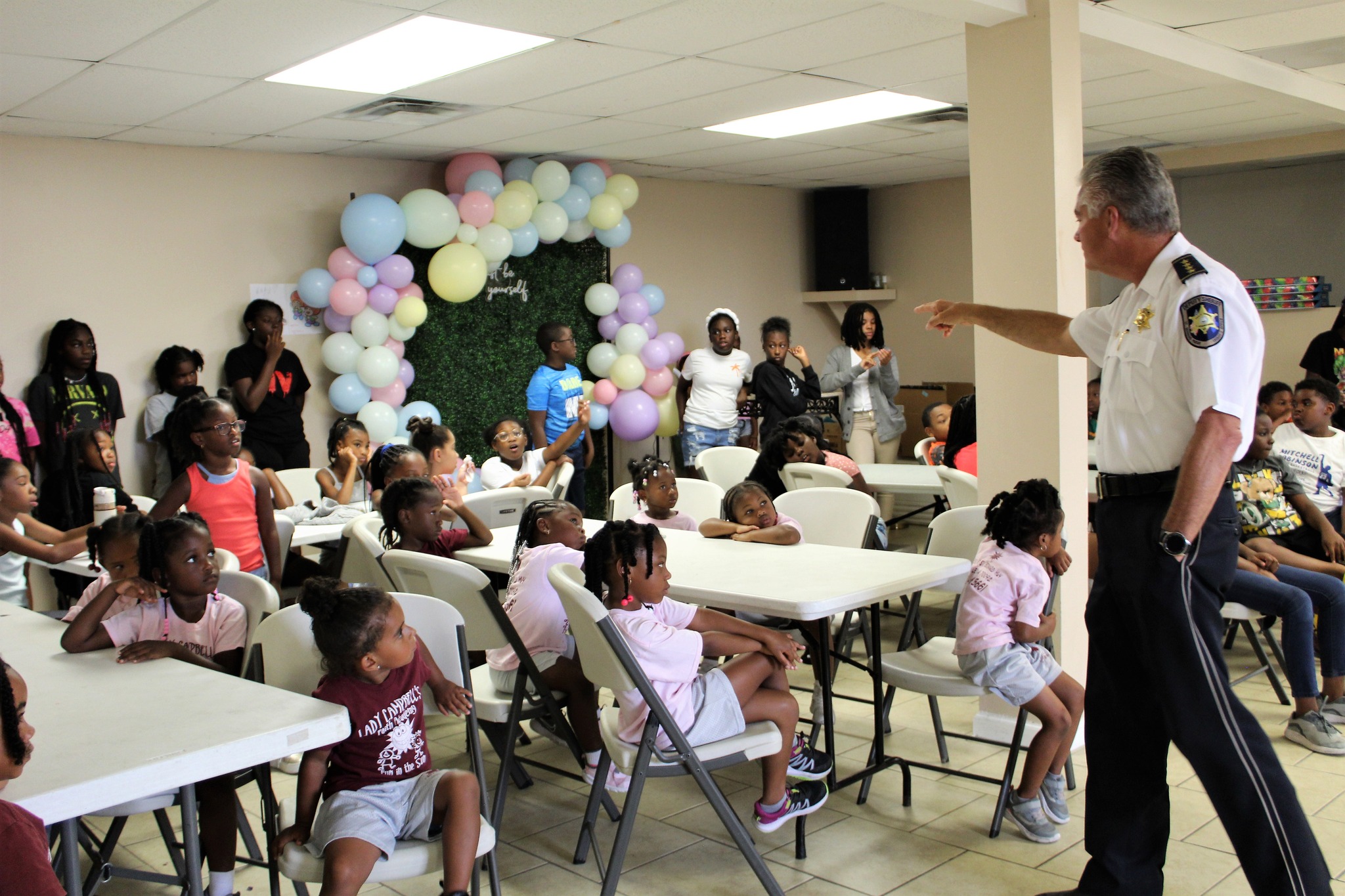 SBSO VISITS CHRISTIAN FELLOWSHIP SUMMER CAMP 

The St. Bernard Sheriff’s Office participated in Chr