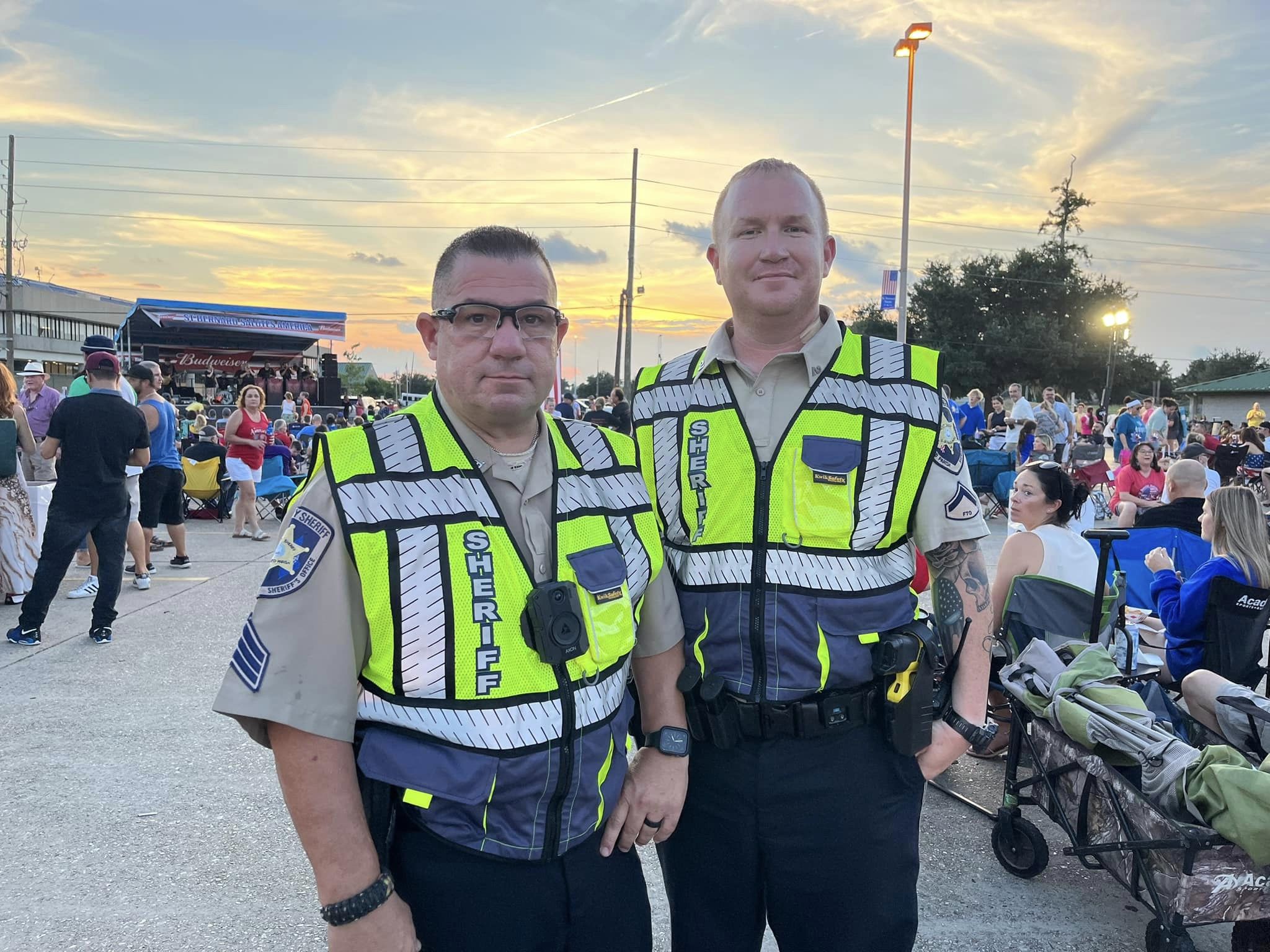 SBSO KEEPING US SAFE at the Fourth of July celebration at Torres Park. 
 #sbso
 #keepingstbernards