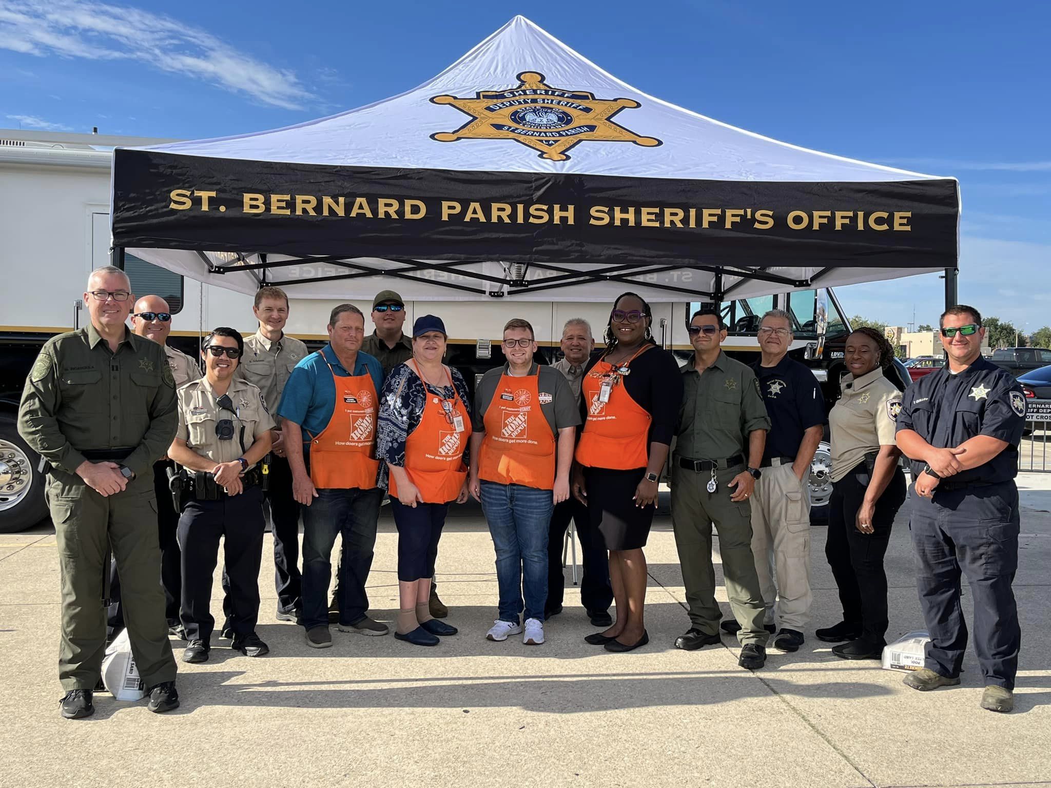 SBSO AT HOME DEPOT KIDS SAFETY DAY The St. Bernard Sheriff’s Office, the Fire Department and Acadi