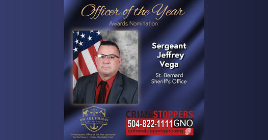 Sergeant Jeffrey Vega | Crimestoppers GNO