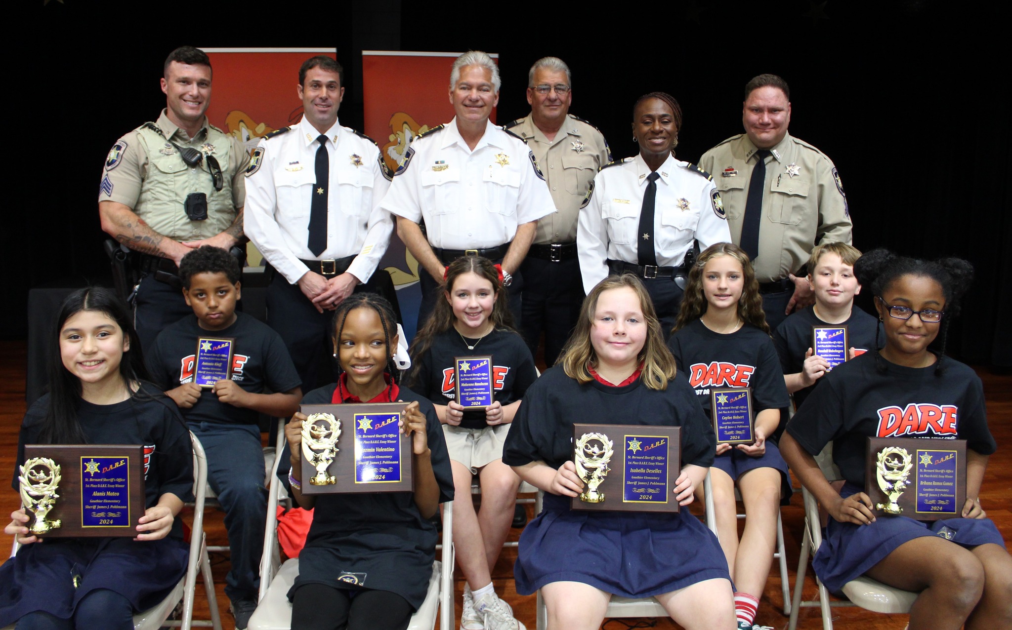 SBSO HOLDS D.A.R.E. GRADUATIONS

Several hundred St. Bernard Parish fifth-graders graduated this we