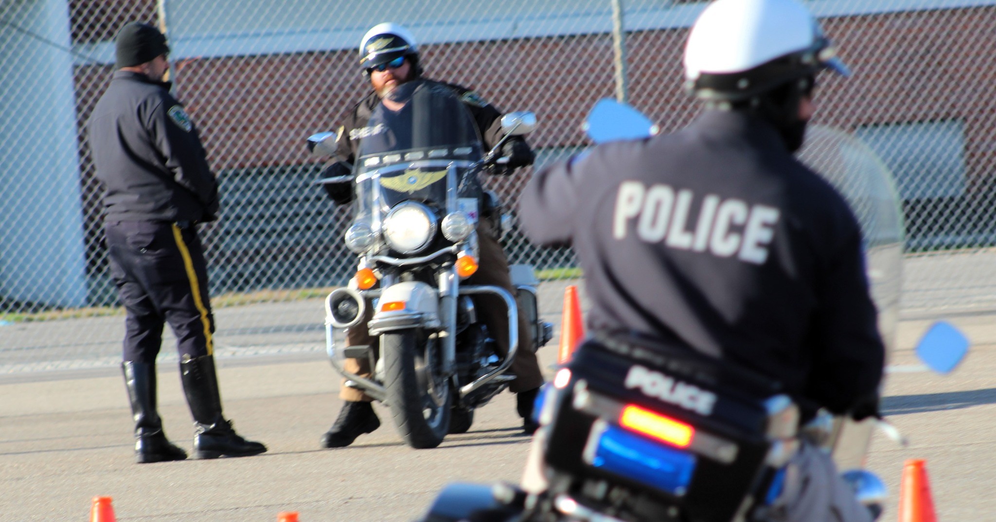 SBSO HOSTS POLICE MOTORCYCLE TRAINING 

St. Bernard Sheriff’s Office deputies, along with officers