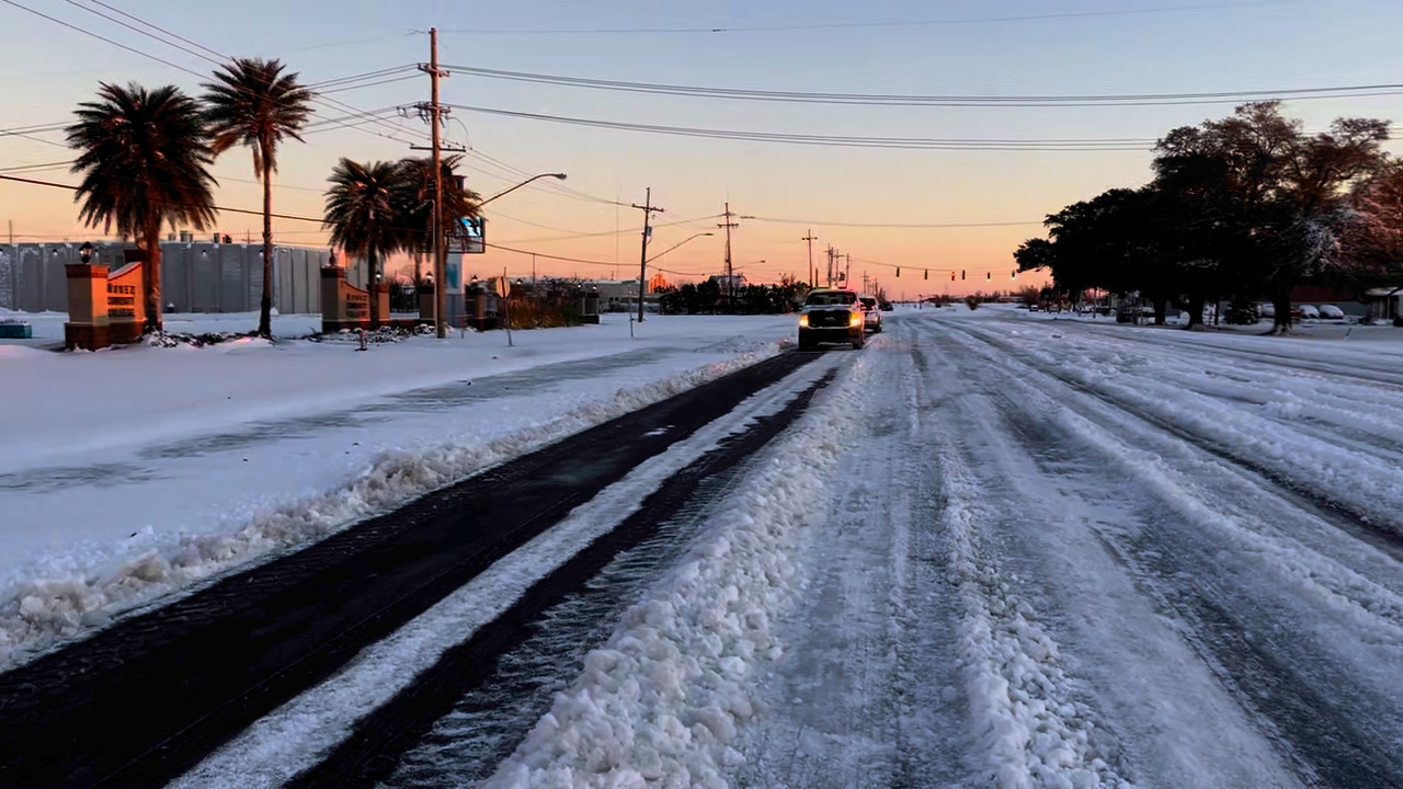 Road department crews are currently clearing Paris Rd. The major thoroughfares in and out the Parish