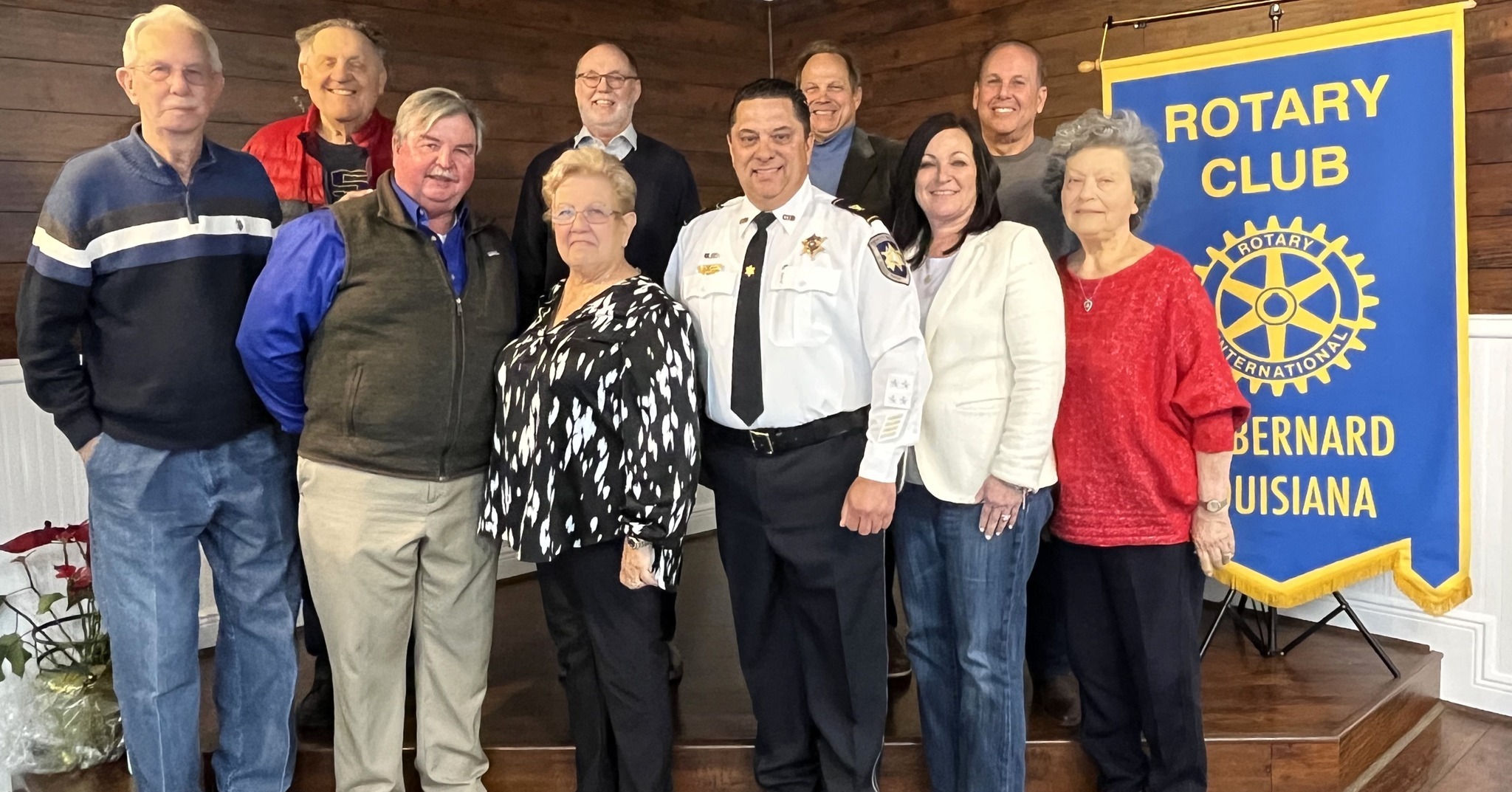 SBSO VISITS WITH ROTARY CLUB 

St. Bernard Sheriff’s Office Col. Chad Clark was the guest speaker a