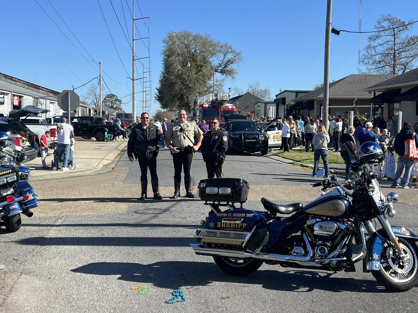 SBSO ASSISTING WITH SCHOOL MARDI GRAS PARADES

St. Bernard Sheriff’s Office deputies have been help