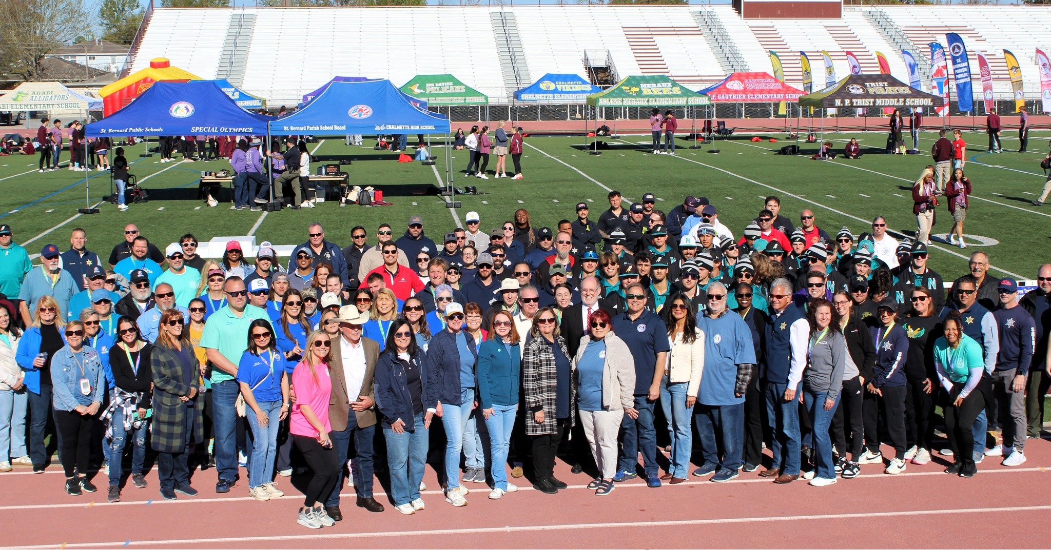 SBSO @ SPECIAL OLYMPICS TODAY 

St. Bernard Sheriff James Pohlmann and members of the Sheriff’s Off