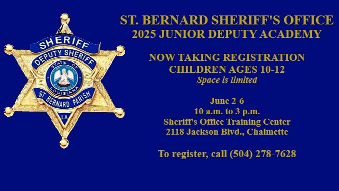 SBSO HOLDING REGISTRATION FOR JUNIOR DEPUTY PROGRAM 

Are you a parent of a 10- to 12-year-old resi