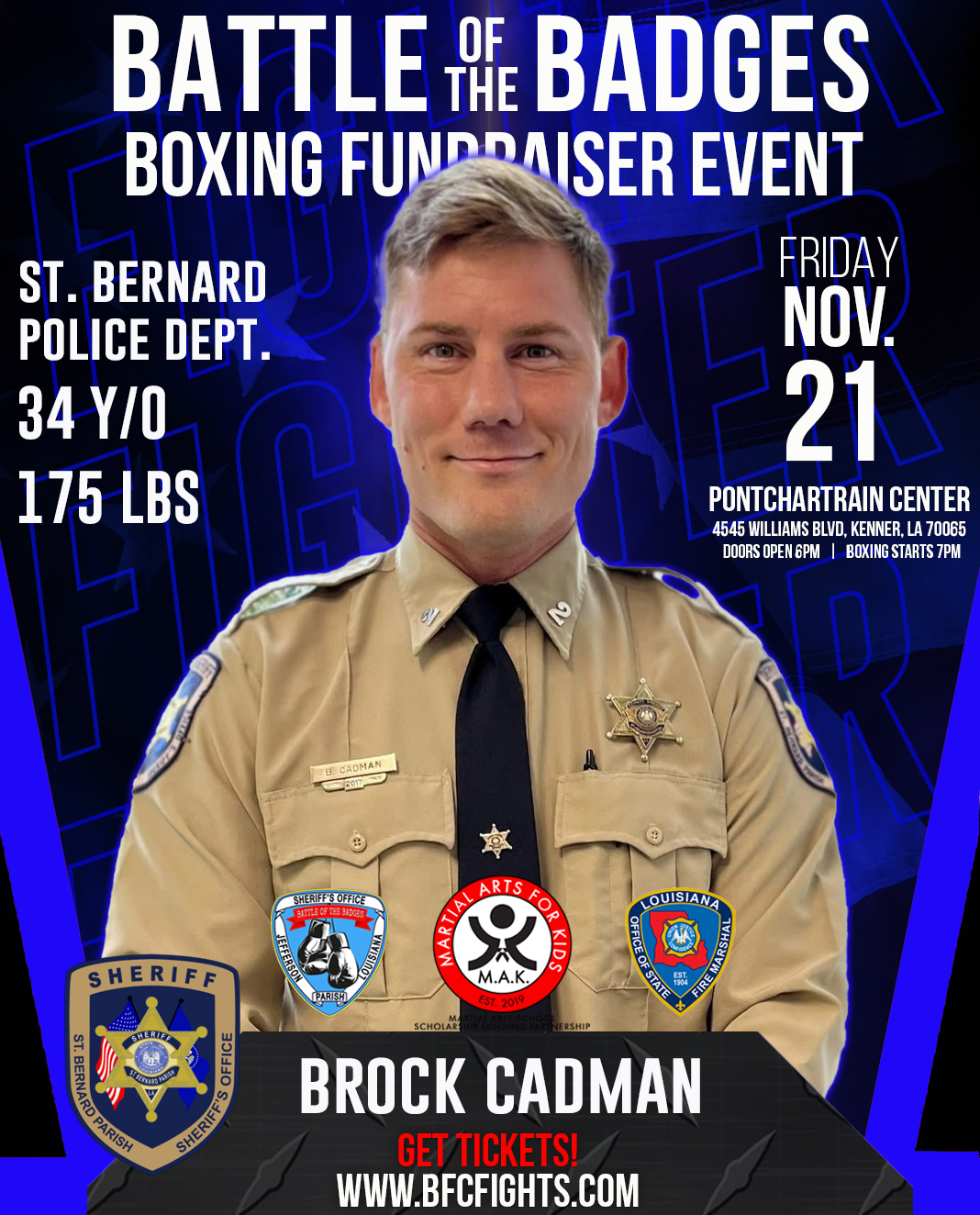 The Battle of the Badges 2025 fight card keeps getting bigger — and this time, one of St. Bernard P
