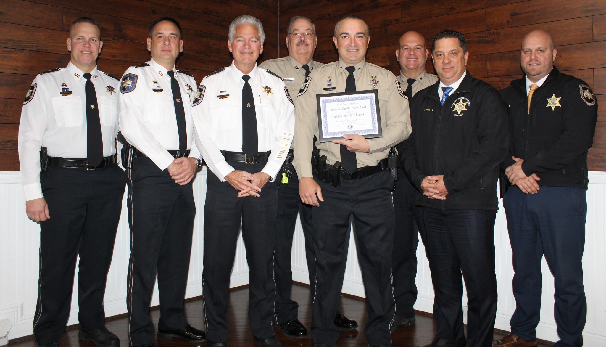 SBSO DEP. GABRIEL 'TRIP' ROQUES HONORED WITH KIWANIS LIFESAVER AWARD  

St. Bernard Sheriff’s Offic