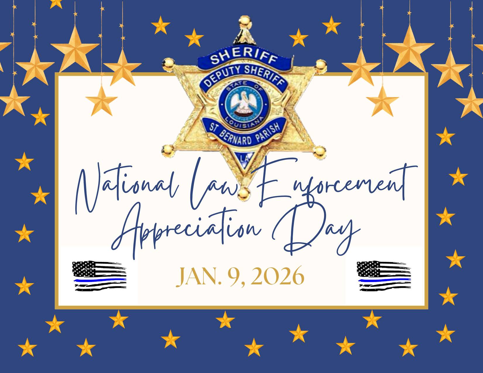 Today, we recognize and thank the men and women of law enforcement for their dedication, courage an
