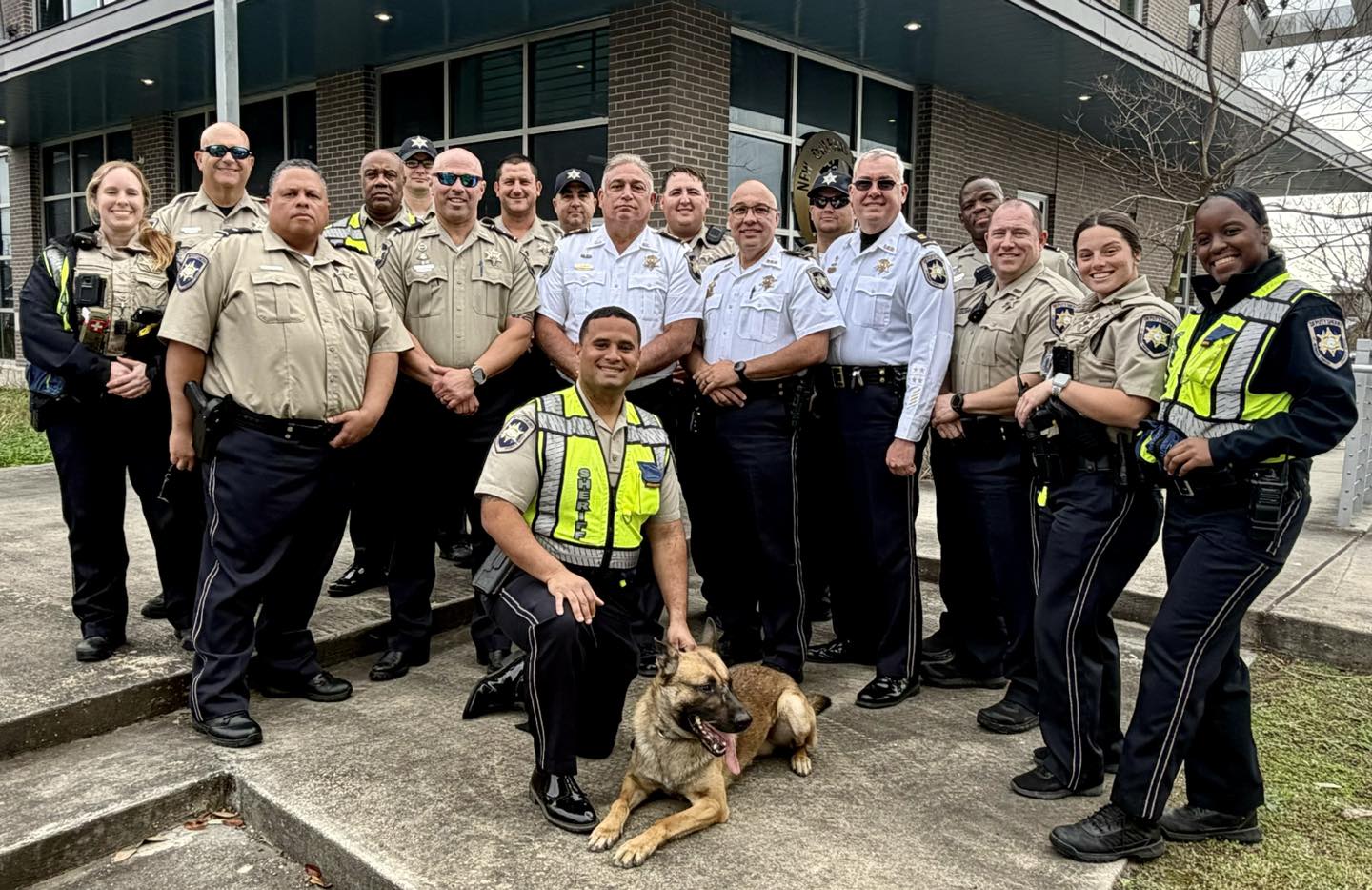 Several of our SBSO deputies are proud to be standing alongside our partners in the New Orleans Pol