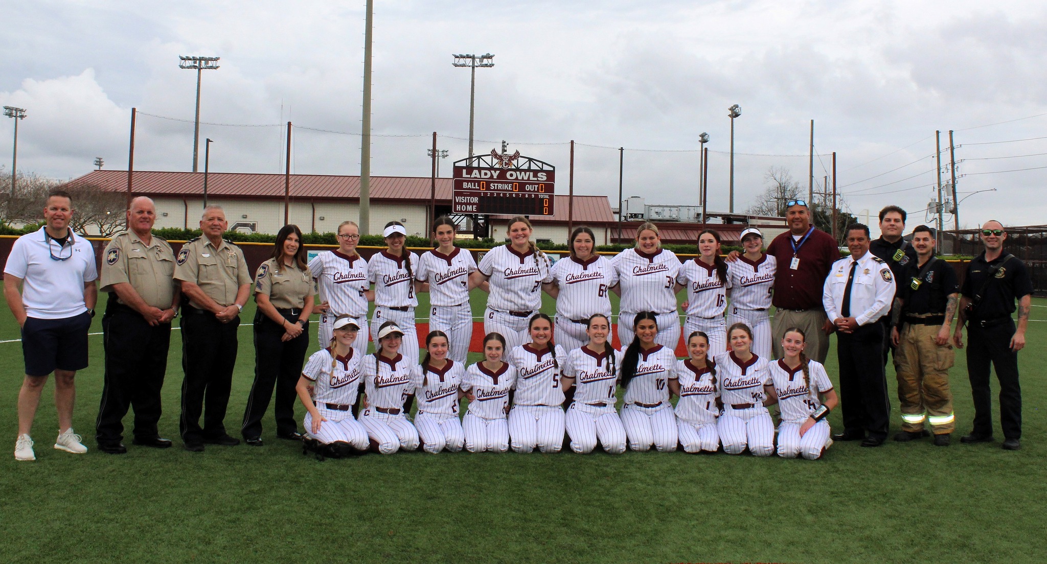 SBSO HONORED AT CHS SOFTBALL TEAM'S FIRST RESPONDERS NIGHT 

The Chalmette High School Softball Tea