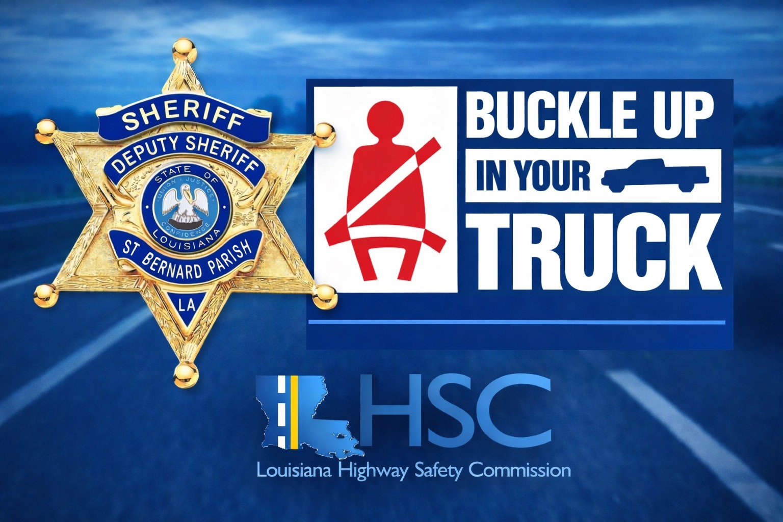 SBSO TO PARTICIPATE IN 'BUCKLE UP' IN YOUR TRUCK CAMPAIGN 

In an effort to enhance roadway safety,