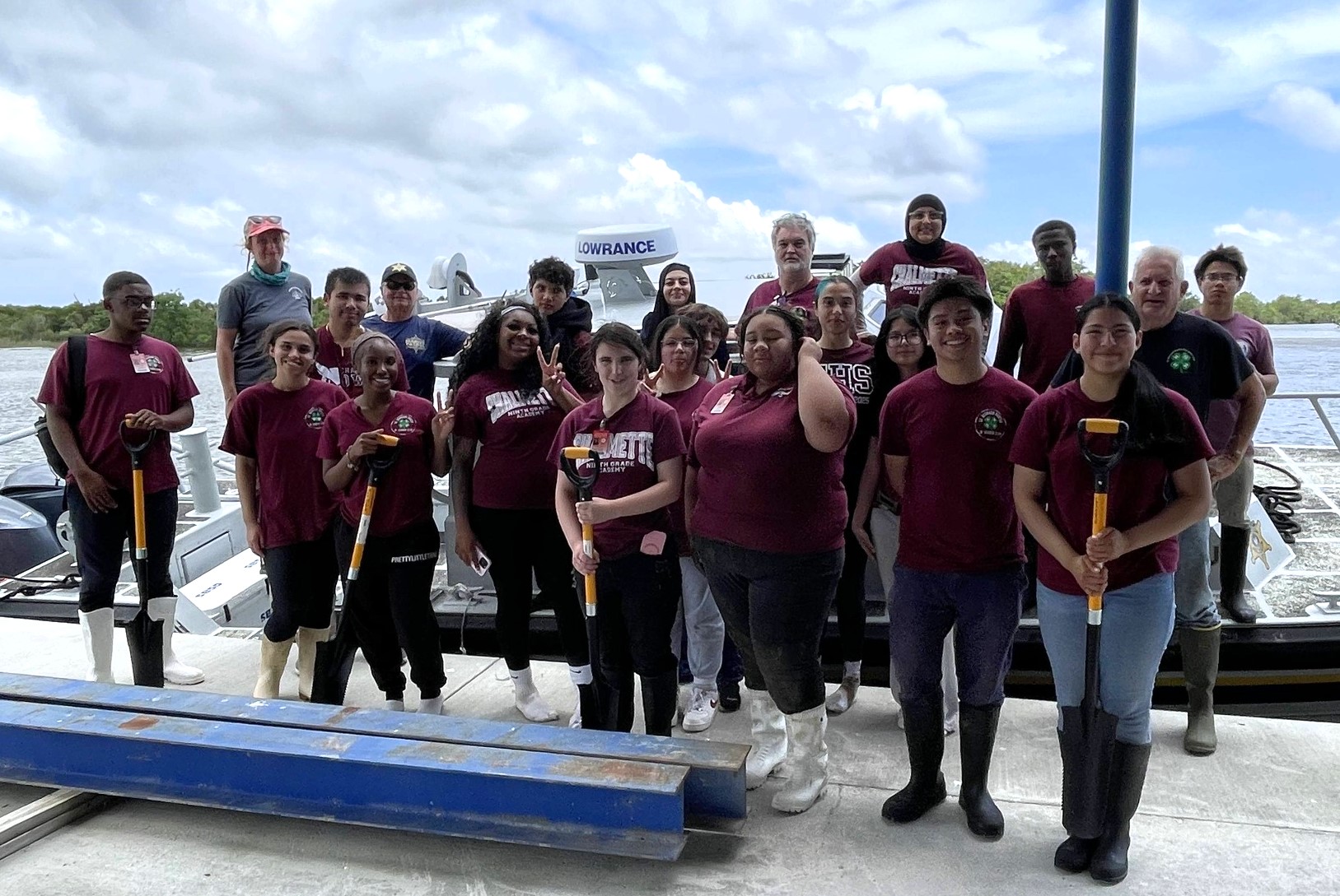 SBSO MARINE DIVISION ASSISTS WITH CHS 4-H MANGROVE PROJECT 

Members of the St. Bernard Sheriff’s O