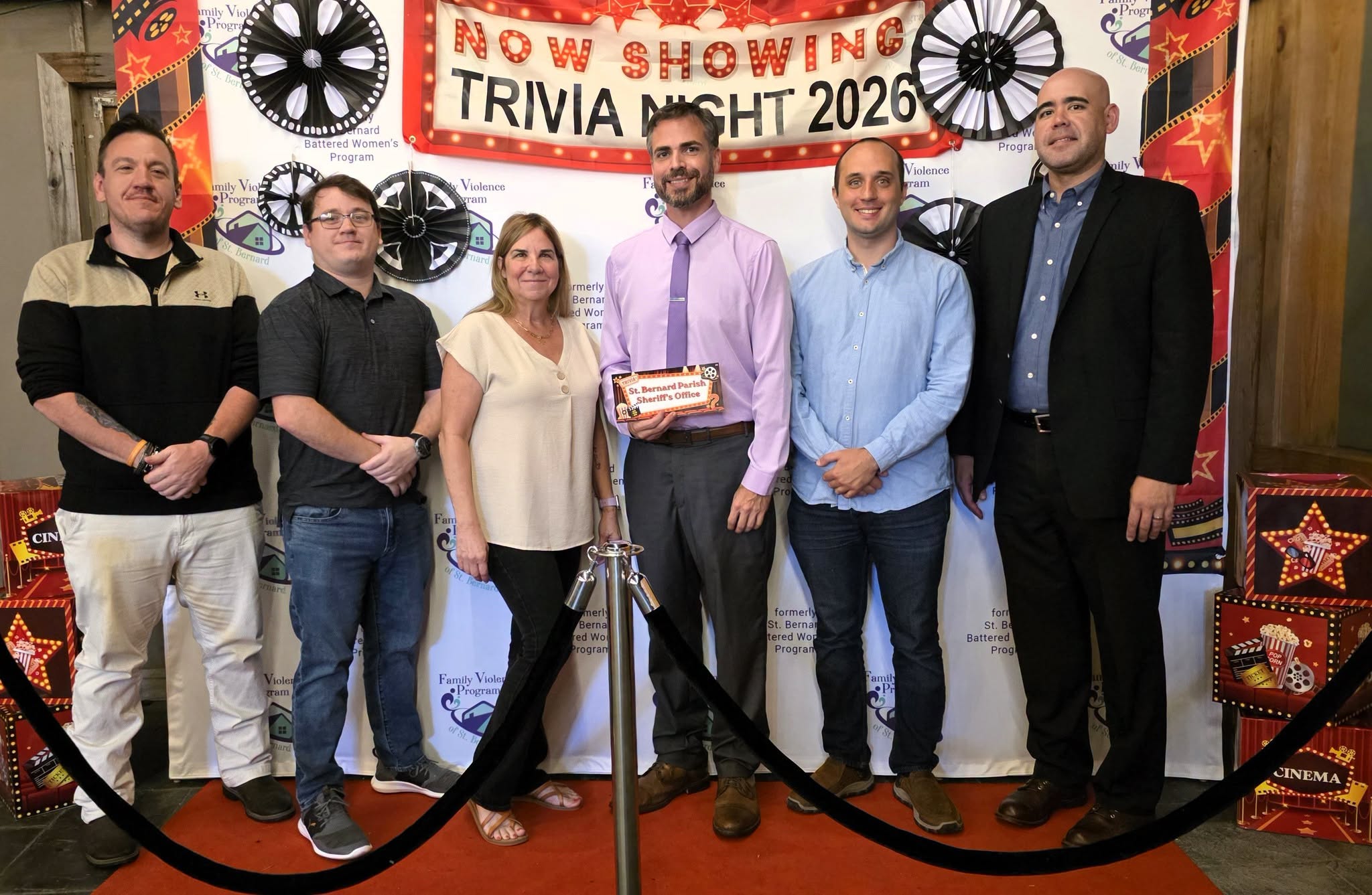 SBSO PARTICIPATES IN FAMILY VIOLENCE PROGRAM'S GIVE A HOOT TRIVIA NIGHT 

The St. Bernard Sheriff’s