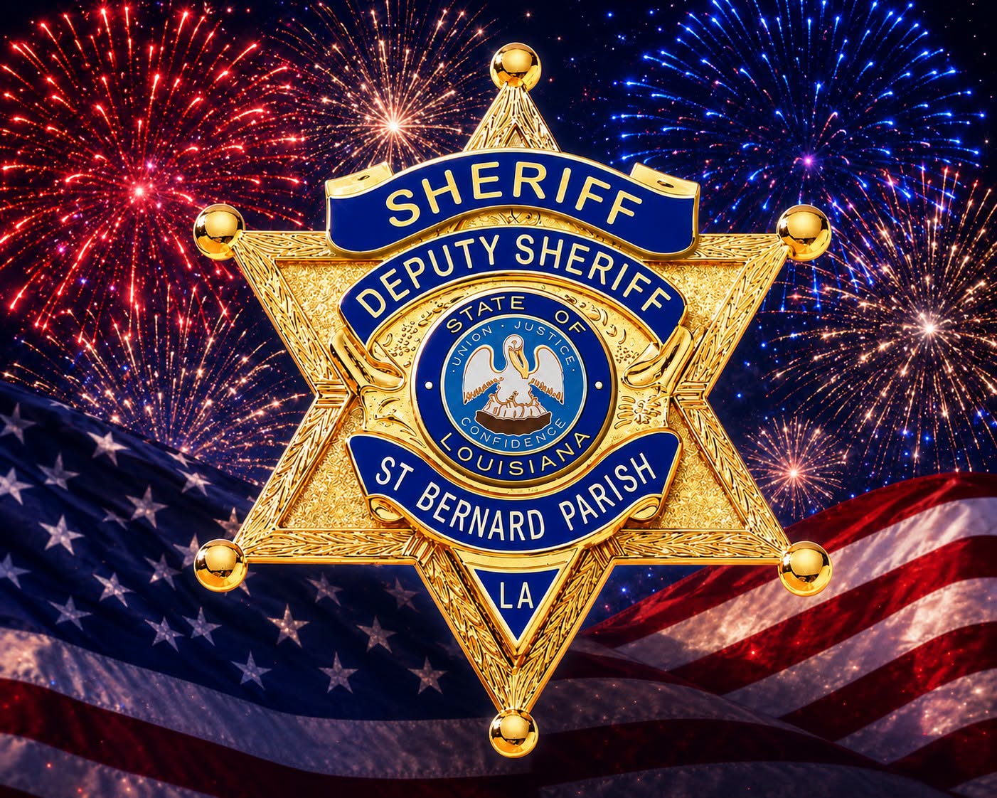 TIMES FOR LEGAL USE OF FIREWORKS IN ST. BERNARD PARISH FOR FOURTH OF JULY 

According to St. Bernar