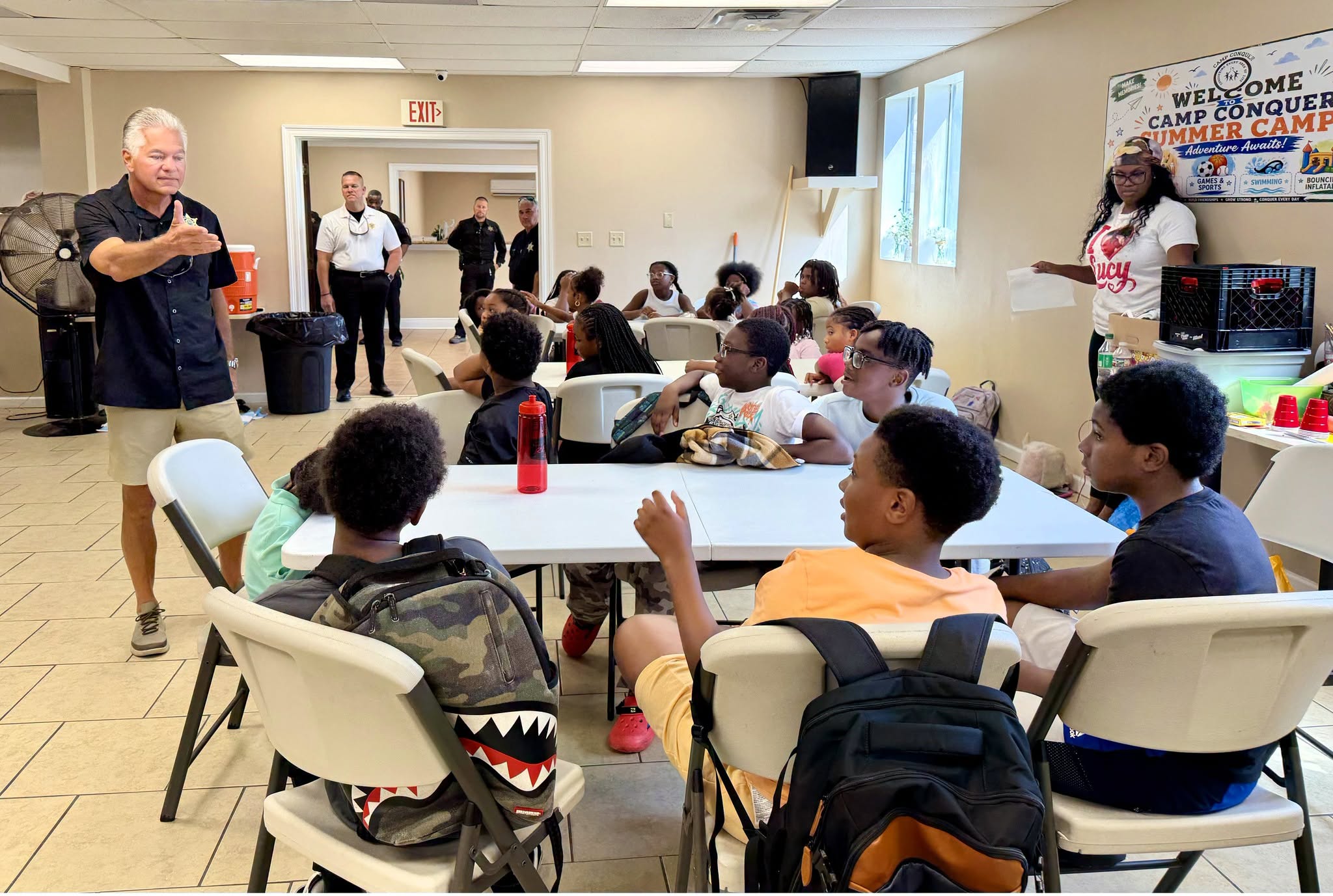SBSO VISITS CHRISTIAN FELLOWSHIP SUMMER CAMP 

The St. Bernard Parish Sheriff’s Office participated