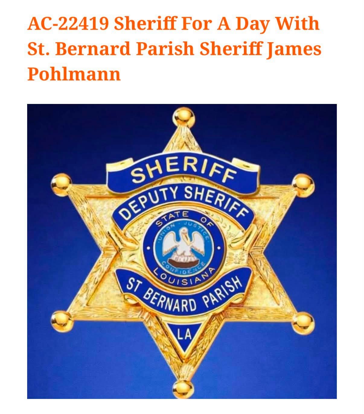 Ever wanted to see what happens behind the badge? Now is your chance!