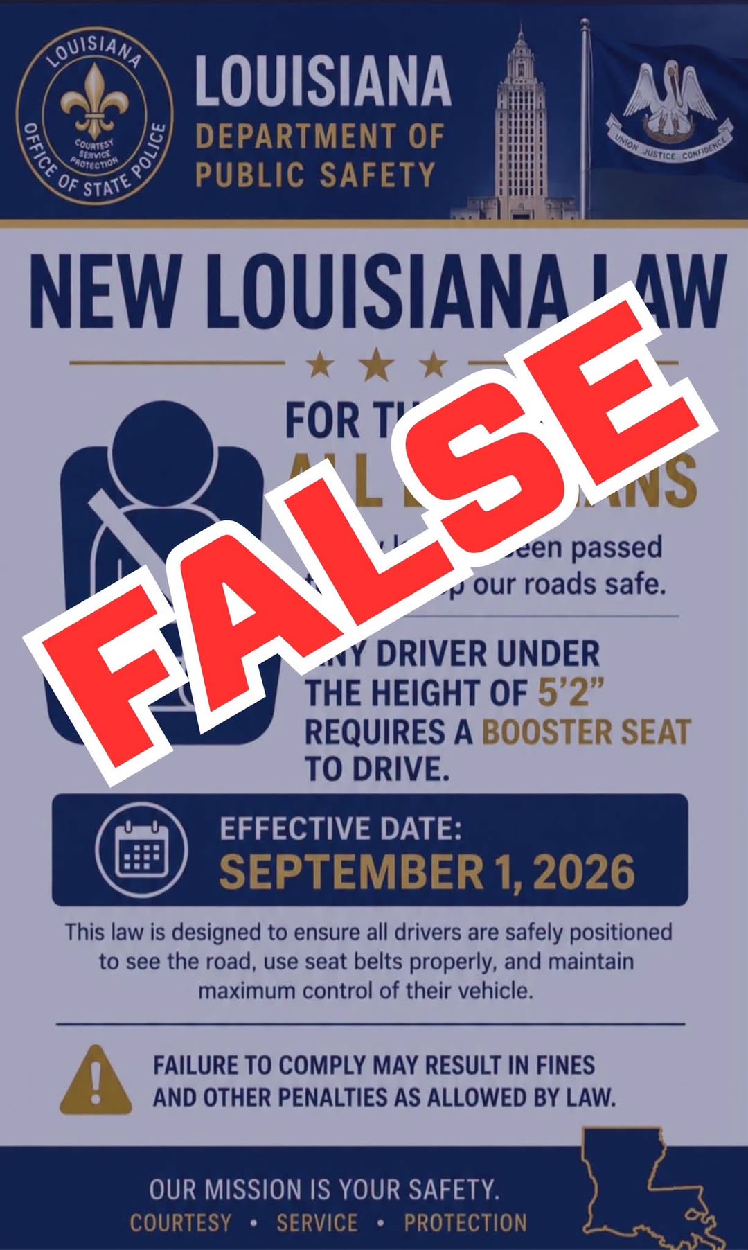 𝗙𝗔𝗟𝗦𝗘 𝗜𝗡𝗙𝗢𝗥𝗠𝗔𝗧𝗜𝗢𝗡 — 𝗕𝗨𝗧 𝗔 𝗚𝗢𝗢𝗗 𝗥𝗘𝗠𝗜𝗡𝗗𝗘𝗥 𝗔𝗕𝗢𝗨𝗧 𝗩𝗘𝗛𝗜𝗖𝗟𝗘 𝗦𝗔𝗙𝗘𝗧𝗬