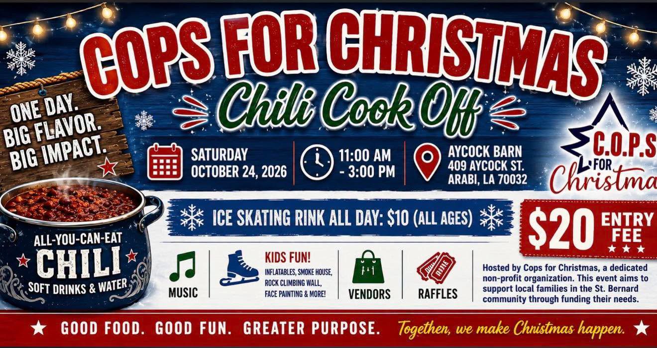 CHILI COOK-OFF TOMORROW!